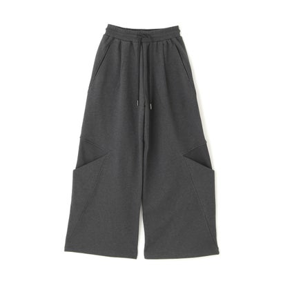 ガーデン GARDEN NULLUS/ヌルス/SCULPTURAL CUT WIDE LEG SWEATS/NUAW26TRO007 （グレー）｜詳細画像