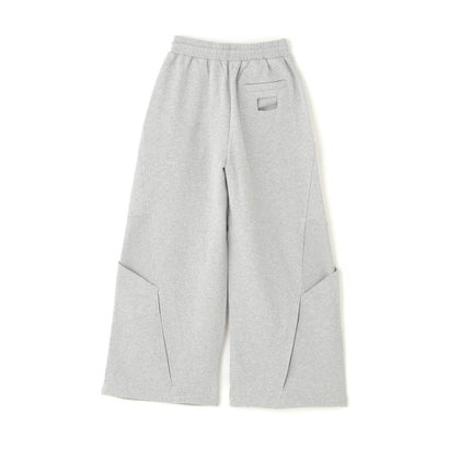 ガーデン GARDEN NULLUS/ヌルス/SCULPTURAL CUT WIDE LEG SWEATS/NUAW26TRO007 （グレー）｜詳細画像