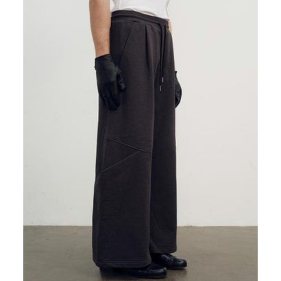 ガーデン GARDEN NULLUS/ヌルス/SCULPTURAL CUT WIDE LEG SWEATS/NUAW26TRO007 （ブラウン）｜詳細画像