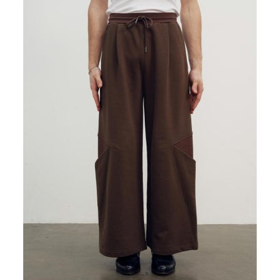 ガーデン GARDEN NULLUS/ヌルス/SCULPTURAL CUT WIDE LEG SWEATS/NUAW26TRO007 （ブラウン）｜詳細画像