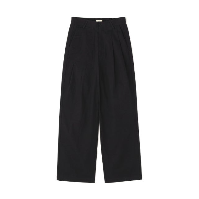 Toironier/トワロニエ/2TUCK CHINO TROUSERS （ブラック）
