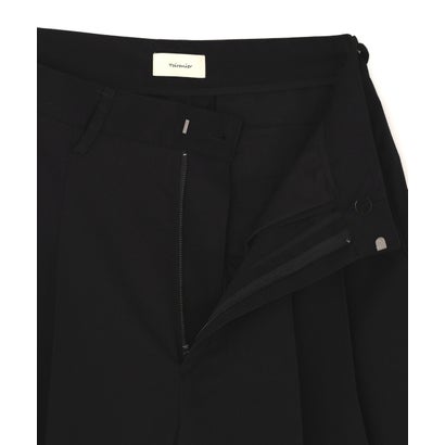 ガーデン GARDEN Toironier/トワロニエ/2TUCK WOOL WIDE TROUSERS （ブラック）｜詳細画像