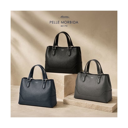 ペッレモルビダ テーラマリーナ トートバッグ PELLE MORBIDA Tela Marina pmo-te013 （チャコールグレー）｜詳細画像