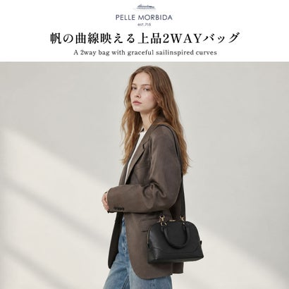 ハンドバッグ 小さめ レディース ブランド きれいめ 手持ち 日本製 本革 牛革 軽量 ショルダーバッグ トートバッグ トート バッグ シンプル おしゃれ コンパクト 2WAY Vela VE106 （ペールブルー）｜詳細画像