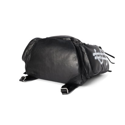 ロイヤルフラッシュ ROYAL FLASH ＠Paint Leather Back Pack （ブラック）｜詳細画像