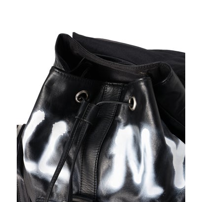 ロイヤルフラッシュ ROYAL FLASH ＠Paint Leather Back Pack （ブラック）｜詳細画像