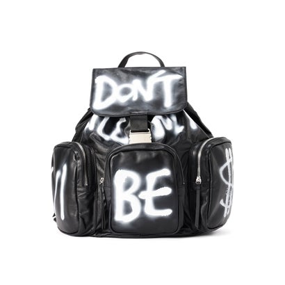 ロイヤルフラッシュ ROYAL FLASH ＠Paint Leather Back Pack （ブラック）｜詳細画像