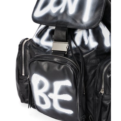 ロイヤルフラッシュ ROYAL FLASH ＠Paint Leather Back Pack （ブラック）｜詳細画像