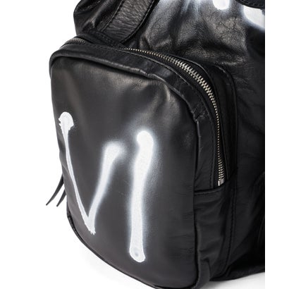ロイヤルフラッシュ ROYAL FLASH ＠Paint Leather Back Pack （ブラック）｜詳細画像