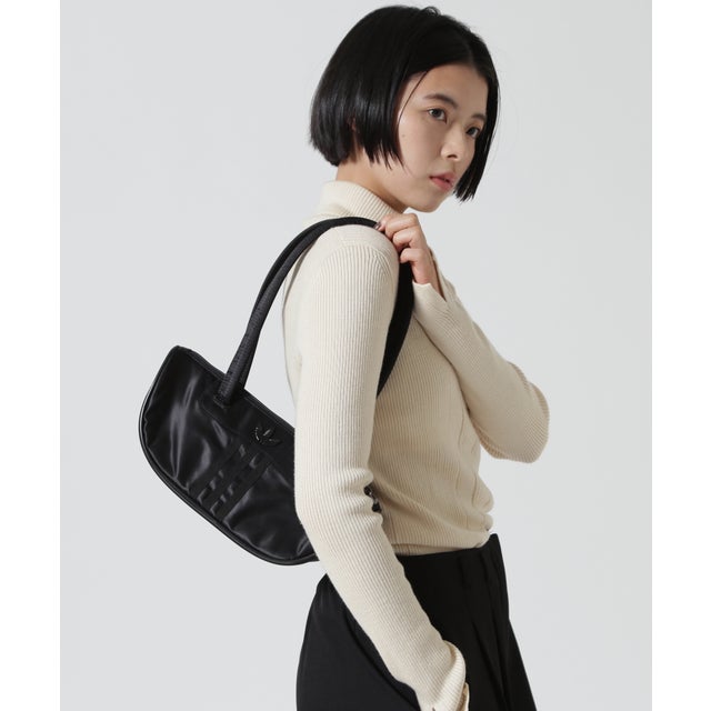 adidas Originals/アディダスオリジナルス/BOWLING BAG SATIN/ボウリング バッグ サテン （ブラック）