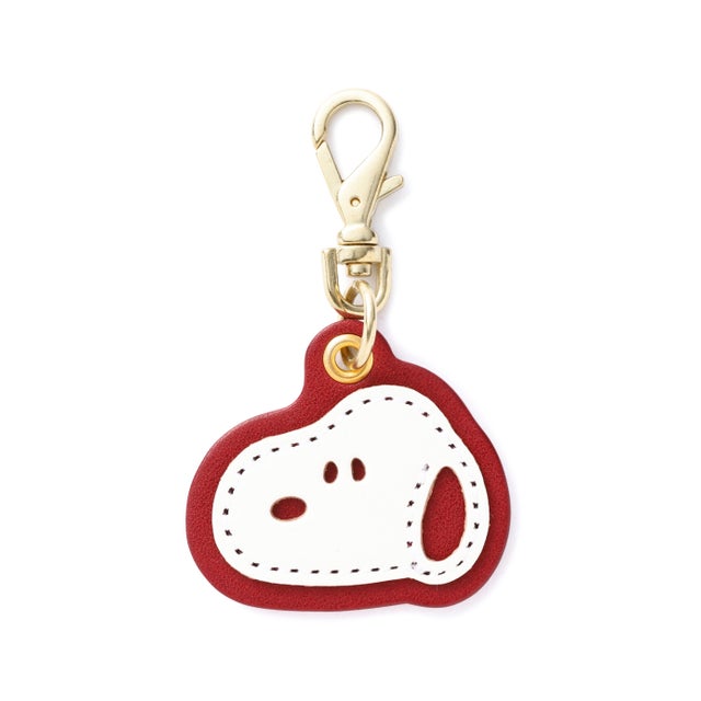 PEANUTS/スヌーピー/栃木レザーチャームWS （レッド）