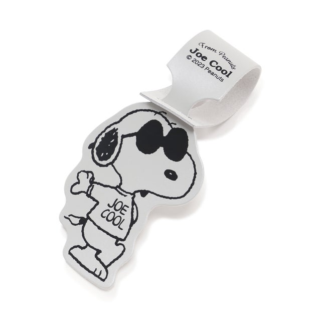 SNOOPY LEATHER COLLECTION/スヌーピーレザーコレクション/ラゲッジタグシリーズジョークールラゲッジタグ （シルバー）