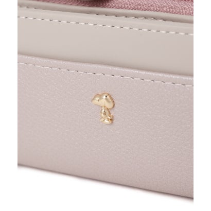 SNOOPY LEATHER COLLECTION/スヌーピーレザーコレクション/パールシリース? ファスナー付きキーケース （ピンク）｜詳細画像