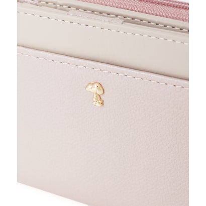SNOOPY LEATHER COLLECTION/スヌーピーレザーコレクション/パールシリース? 二つ折財布 （ブルー）｜詳細画像