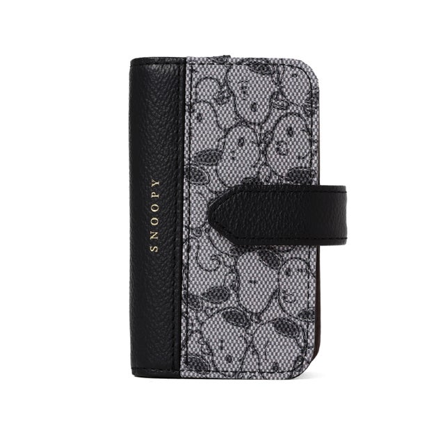 SNOOPY LEATHER COLLECTION/スヌーピーレザーコレクション/ジャガード/キーケース （ブラック）