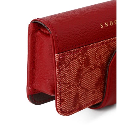 SNOOPY LEATHER COLLECTION/スヌーピーレザーコレクション/ジャガード/キーケース （レッド）｜詳細画像