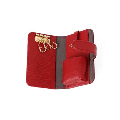 SNOOPY LEATHER COLLECTION/スヌーピーレザーコレクション/ジャガード/キーケース （レッド）｜詳細画像