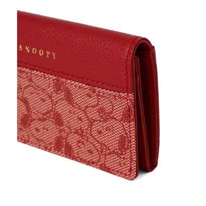 SNOOPY LEATHER COLLECTION/スヌーピーレザーコレクション/ジャガード/名刺入 （レッド）｜詳細画像