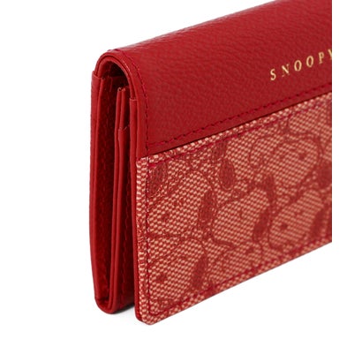 SNOOPY LEATHER COLLECTION/スヌーピーレザーコレクション/ジャガード/名刺入 （レッド）｜詳細画像