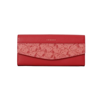 SNOOPY LEATHER COLLECTION/スヌーピーレザーコレクション/ジャガード/LF束入れ （レッド）｜詳細画像