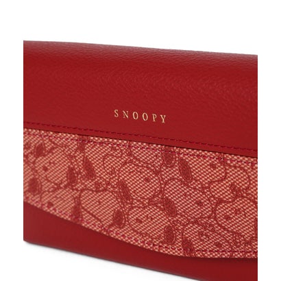 SNOOPY LEATHER COLLECTION/スヌーピーレザーコレクション/ジャガード/LF束入れ （レッド）｜詳細画像