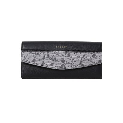 SNOOPY LEATHER COLLECTION/スヌーピーレザーコレクション/ジャガード/LF束入れ （ブラック）｜詳細画像