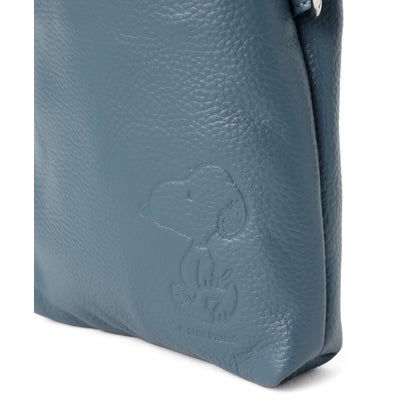 ロイヤルフラッシュ ROYAL FLASH SNOOPY LEATHER COLLECTION/スヌーピーレザーコレクション/2WAY巾着ポシェット （ブルー）｜詳細画像