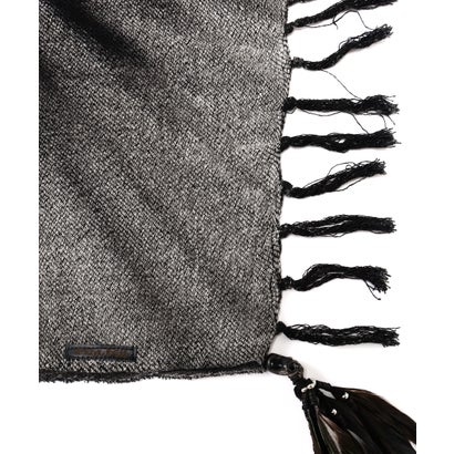 KMRii/ケムリ/DISCHARGED SALLY TWILL STOLE （ブラック）｜詳細画像