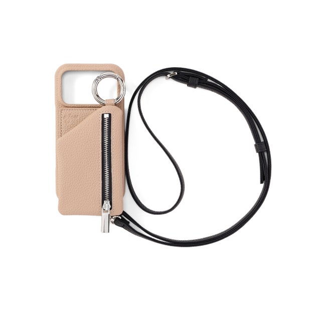 ajew/エジュー/ajew CADENAS ZIPPHONE CASE SHOULDER （ベージュ）