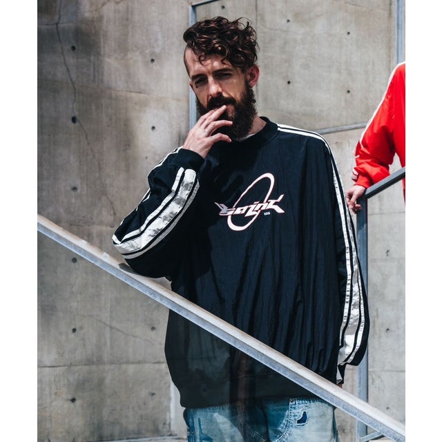 SAINT MICHAEL/セントマイケル/NYLON PULLOVER/SAINT/BLK （ブラック）