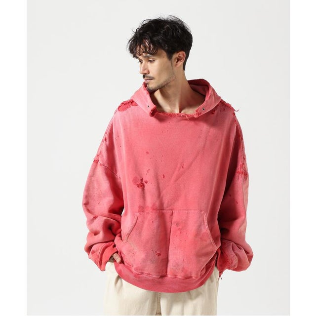 READYMADE/レディーメイド/DOUBLE FACE HOODIE/RED （レッド）