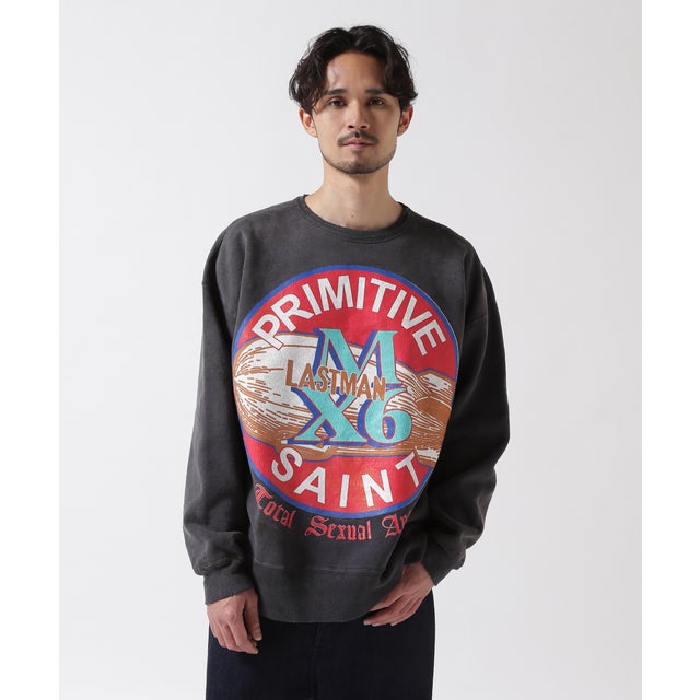 LM＿CRW－N SWEAT／PRIMITIVE／BLK （ブラック）