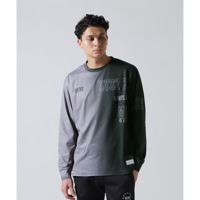 SY32 by SWEET YEARS/エスワイサーティトゥ バイ スィートイヤーズ/GRADATION LOGO L/S TEE （ホワイト）｜詳細画像
