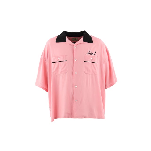 SAINT MICHAEL/セントマイケル/BOWLING SHIRT/TRUMP/PINK （ピンク）