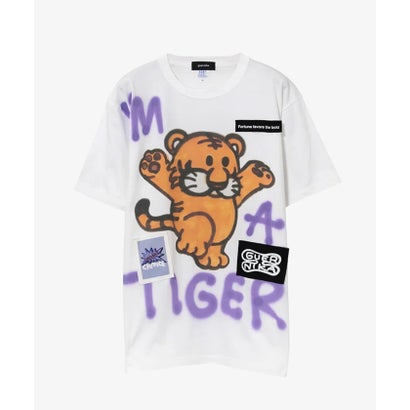 guernika/ゲルニカ/トラっぴPaint T-shirt （ホワイト）｜詳細画像