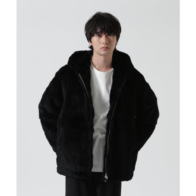 FR(13)NDS/フレンズ/Rabbit Fur PK （ブラック）