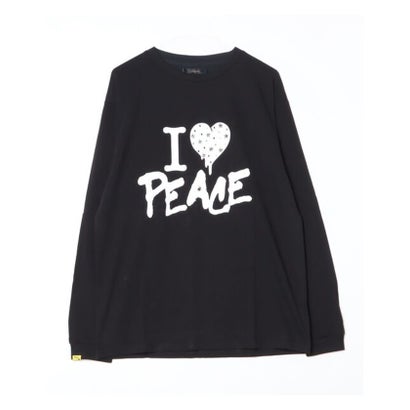 STUD MUFFIN/スタッドマフィン/IハートPeace LS （ホワイト）｜詳細画像