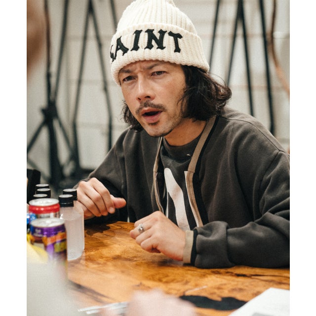 SAINT MICHAEL/セントマイケル/KNIT CAP/SAINT/WHITE （ホワイト）
