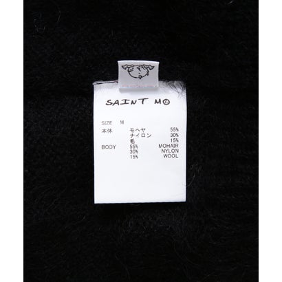 SAINT MICHAEL/セントマイケル/MOHAIR CREW KNIT/SAINT/BLACK （ブラック）｜詳細画像