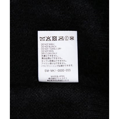 SAINT MICHAEL/セントマイケル/MOHAIR CREW KNIT/SAINT/BLACK （ブラック）｜詳細画像