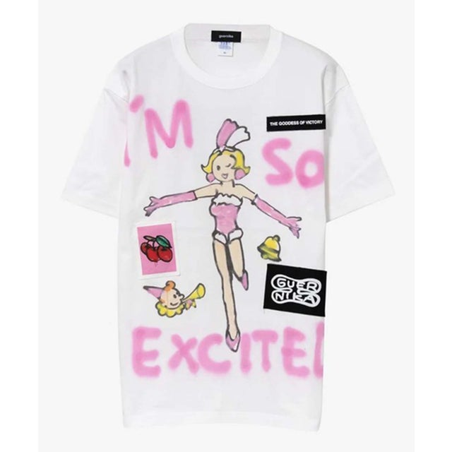 guernika/ゲルニカ/ジャグリーPaint T-shirt （ホワイト）