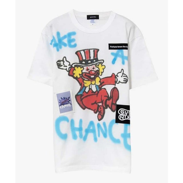guernika/ゲルニカ/ジャグラーPaint T-shirt （ホワイト）