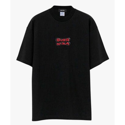 guernika/ゲルニカ/guernika Bar embroidery T-shirt （ブラック）｜詳細画像