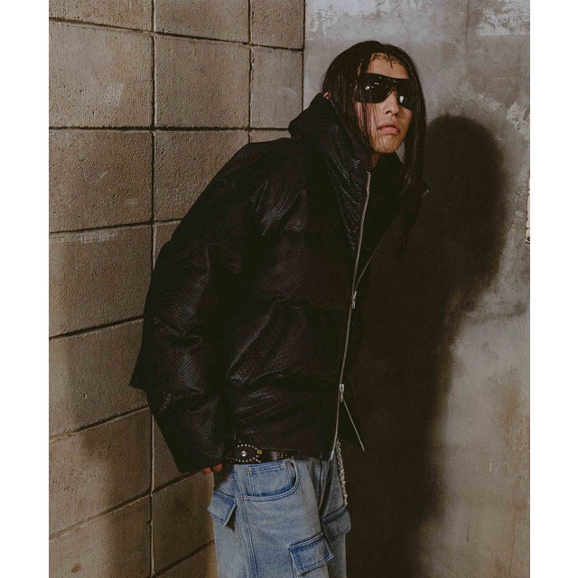 FR(13)NDS/フレンズ/STAND BLOUSON PU LEATHER （ブラック）