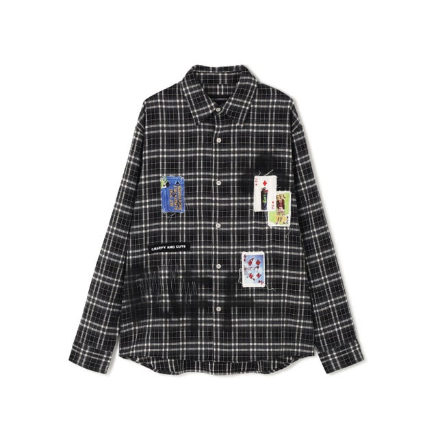 CD／Checked Shirt ”Cards” （ホワイト）