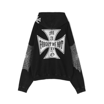 ロイヤルフラッシュ ROYAL FLASH 別注cross HOODIE （ブルー）｜詳細画像