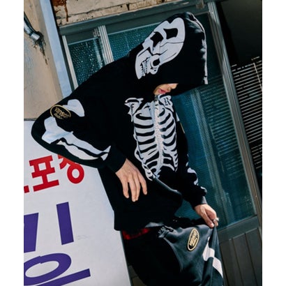 ロイヤルフラッシュ ROYAL FLASH FR(13)NDS×Vanson Leathers/フレンズ×バンソンレザーズ/BONE HOODIE （ベージュ）｜詳細画像