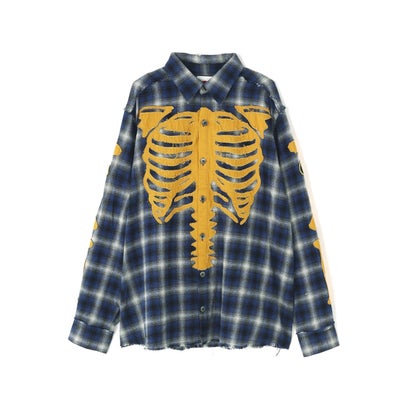 ロイヤルフラッシュ ROYAL FLASH FR／VANSON CHECK SHIRT （ブルー）｜詳細画像