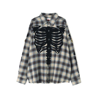 ロイヤルフラッシュ ROYAL FLASH FR／VANSON CHECK SHIRT （ブラック）｜詳細画像