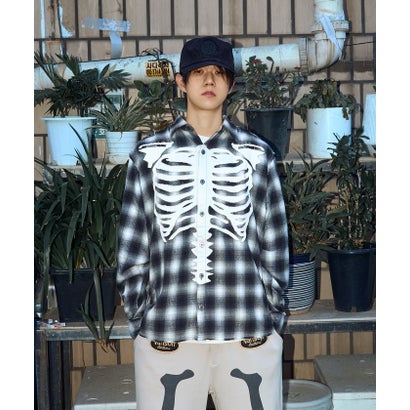 ロイヤルフラッシュ ROYAL FLASH FR／VANSON CHECK SHIRT （グレー）｜詳細画像
